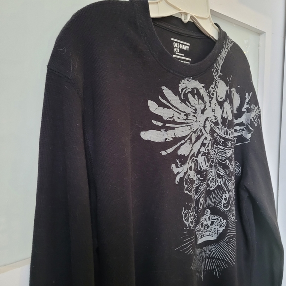 Old Navy Mens Size L Waffle Knit Shirt - Picture 2 of 7